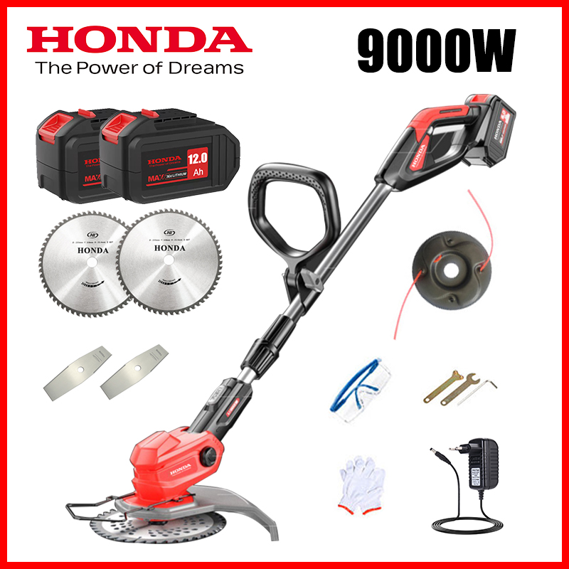 Opción 4 (9000 W | batería 12,0 AH x2 | cargador de batería | hoja de sierra circular x2 | hoja x2 | cuerda para desmalezar)