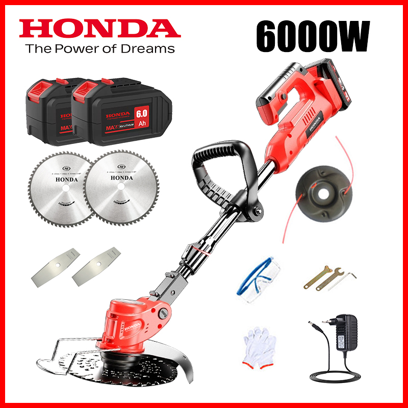 Opción 1 (6000 W | batería 6,0 AH x2 | cargador de batería | hoja de sierra circular x2 | hoja x2 | cuerda para desmalezar)
